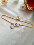 Initial Rakhi Bracelet