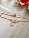 Initial Rakhi Bracelet