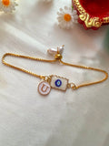 Initial Rakhi Bracelet