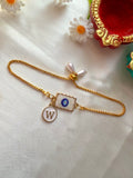 Initial Rakhi Bracelet
