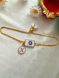 Initial Rakhi Bracelet