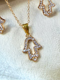 Hamsa Bless Necklace Set