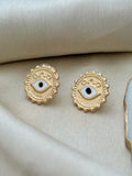 Golden Evil Eye Earrings