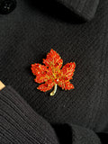 Saffronfall Leaf Brooch