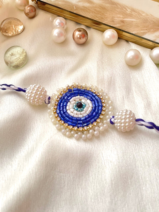 Pearl Evil Eye Rakhi