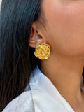 Golden Rose Earrings