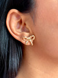Golden Bow Studs