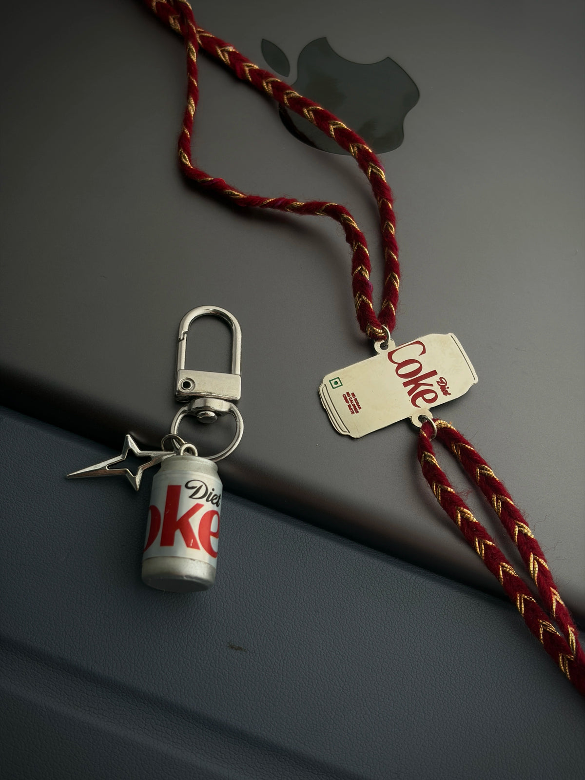 Diet Coke Rakhi & Bag Charm Combo