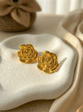 Golden Rose Earrings