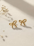 Golden Bow Studs