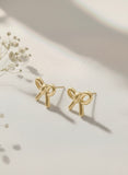 Golden Bow Studs