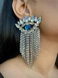 Crystal Evil Eye Dangler Earrings