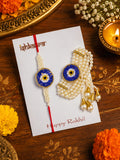 Pearl Evil Eye Bhaiya Bhabhi Rakhi Combo