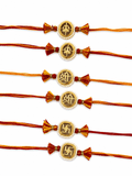 Shubh Sankalp Rakhi Combo (Set of 6)