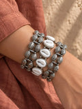 Shell Beaded Bracelet Stack