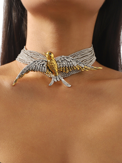 Fly Away Diamond Choker Necklace
