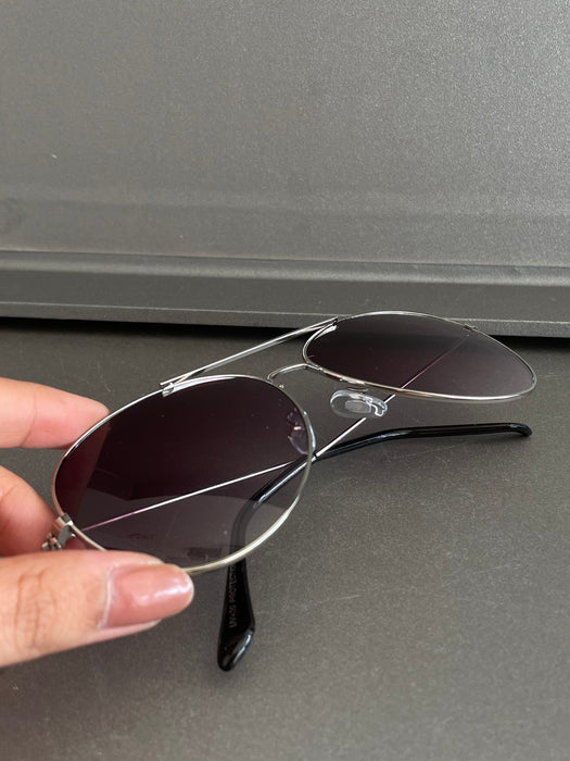Aviation Pilot/Police Retro Aviator Sunglasses Gradient Smoke/Gray Black  K96 | eBay