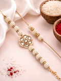 Moti Kundan Bandhan Bhaiya Bhabhi Rakhi Combo