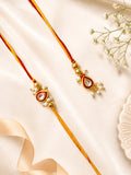 Pearl Aura Bhaiya Bhabhi Rakhi Combo