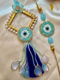 Blooming Nazar Bhaiya Bhabhi Rakhi Combo