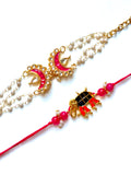 Kundan Gajraaj Bhaiya Bhabhi Rakhi Combo