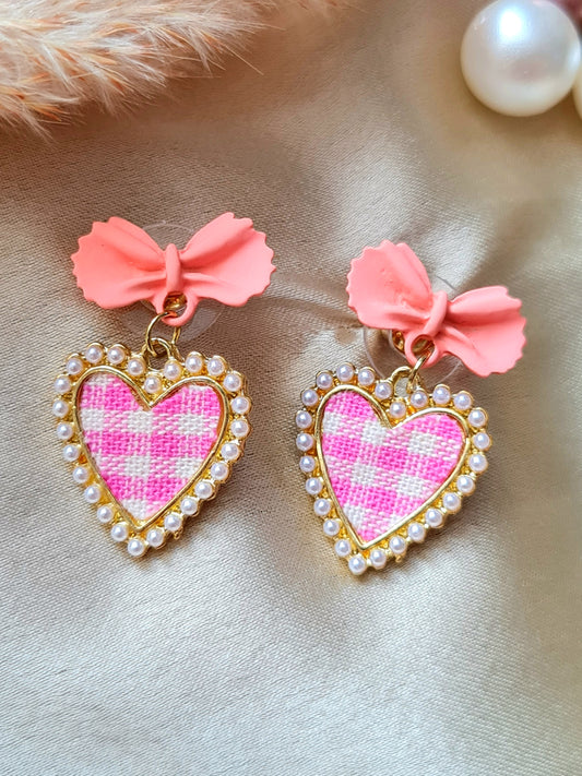 Bow-tiful Heart Earrings
