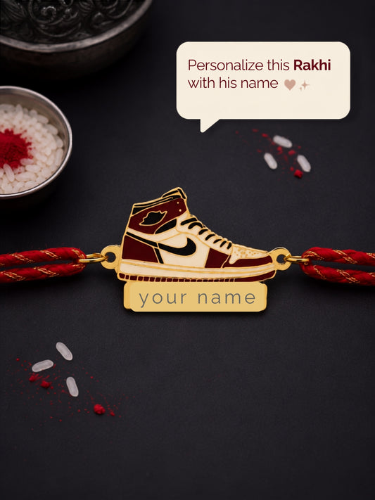 Personalised Sneaker Head Rakhi