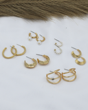 Enchanting Pearl Hoops Combo