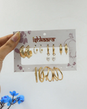 Enchanting Pearl Hoops Combo