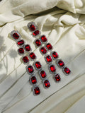Royal Ruby Drop Earrings