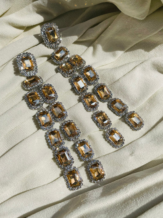 Royal Ruby Drop Earrings